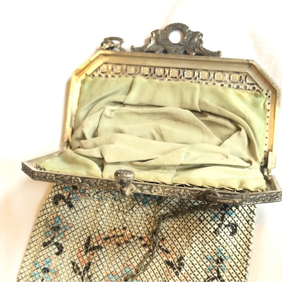 Antique Mandalian Mesh Flapper Purse - Mosaic Design - Picture 5 of 14